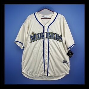 Majestic Seattle Mariners Robinson Cano #24 Jersey Men’s Size Small Cream MLB